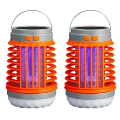 Outlet 2st Solcellsdriven Mygg USB-lmp Vttentät Insektflugljusfäll Ficklmp-XS4- A