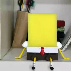 Discount Söt tecknad svamphållare med svamp, kökssvamphållare för Spongebob, kökssvampar