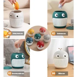 Discount Söt tecknad valformad papperskorg Söt skrivbordspapperskorg Lämplig