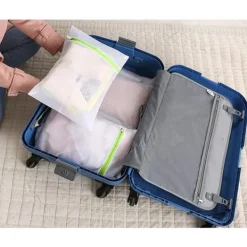 st tvättpåsar 40x30 cm tvättnät för att skydda dina olika kläder, skor, strumpor, behåar, underkläder, slumpmässig färg-FD21-