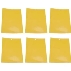 Hot 20st 20x15cm insektsfälla Ej giftig effektiv PVC gul flugfälla för växthusträdgård