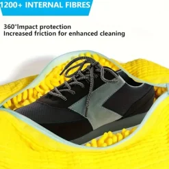 Clearance DAO Stadig tvättmaskinspåse för skor av alla slag - Har dragkedja och en mjuk, skyddande insida, perfekt för sneakers och Eve [DB] Yellow