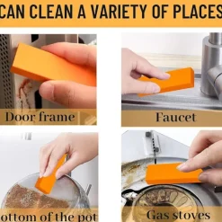 Clearance Stainless Steel Scratch Eraser Kit, Kitchen Magic Cleaning Eraser, Removes Residue, Water Marks and Grease from Appliances