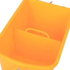 Outlet Northio Städhink Städvagn Torkvagn Mobil Hink 20 Liter Med Press 2 Kammare Gul