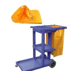 Best Städvagn Rengöringsverktyg Vattentät Vagn Förvaringsväska 40x28x69cm Gul