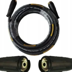 Hot Rosfix SteelHose Black Pro 10M – Hogtrycksslang med Stalflata | M22 X M22 | 250 Bar | Kompatibel med Karcher HD HDS