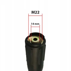 Hot Rosfix SteelHose Black Pro 10M – Hogtrycksslang med Stalflata | M22 X M22 | 250 Bar | Kompatibel med Karcher HD HDS