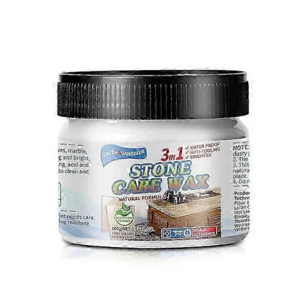 Hot Stenunderhåll Poleringsvax för hemmabruk, Manuellt Naturligt Poleringsvårdsvax