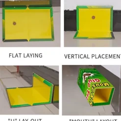 Discount Sticky Mouse Board Mouse Trap Sticky Board, Strong Stickiness, Mouse Trap 3 Packs