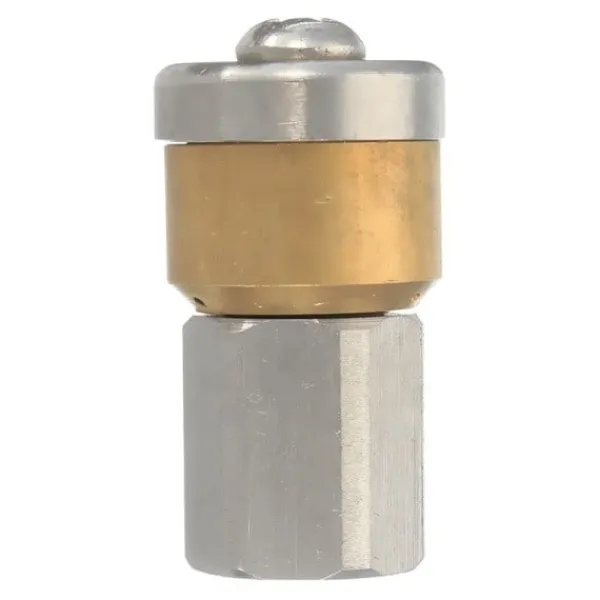 Discount Pro Fix Stål Tryck Bricka Avlopp Avlopp Rengöring Rör Jetter Roterande munstycke 3 Jet 1/8 tum F Promotion