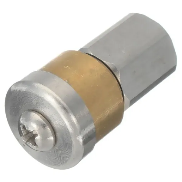 Discount Pro Fix Stål Tryck Bricka Avlopp Avlopp Rengöring Rör Jetter Roterande munstycke 3 Jet 1/8 tum F Promotion