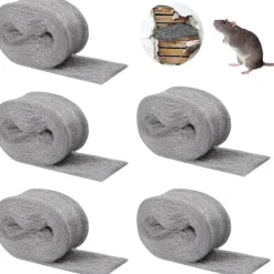 Online Stålull, Stålull, 5 Rullar 0000 Anti-Mus Ståltrådsull, Rengöringstråd Stålull, Stålull 0000 Använd