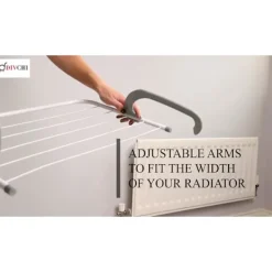 Discount 5-stångs hopfällbar radiator torkställning radiator handdukshållare klädtork torkställningsstång Grey