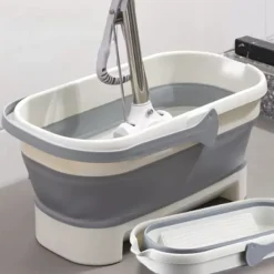 Stor hopfällbar mopphink Hopfällbar hink 4,2 gallon (17 l) med handtag för husstädning, platsbesparande utomhusbruk hopfällbar vattenhink för C