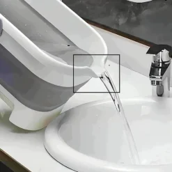 Stor hopfällbar mopphink Hopfällbar hink 4,2 gallon (17 l) med handtag för husstädning, platsbesparande utomhusbruk hopfällbar vattenhink för C