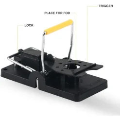 Best Stor Råttfälla, Återanvändbar Gnagarslösning, 6-pack