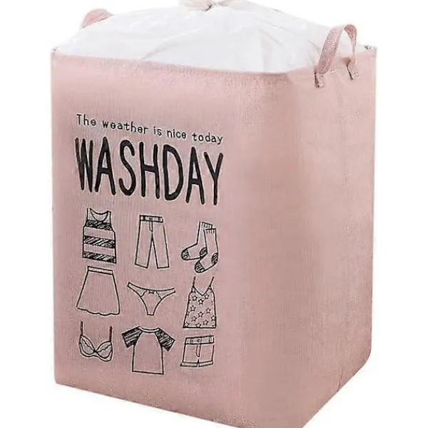 Online Stor smutsig tvättkorg, täcke, kläder, leksaker och diverse förvaringsväska, dammtät dragskoöppning, hopfällbar