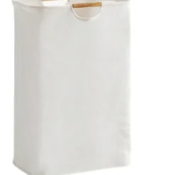 Sale Stor Tvättkorg, Tvättkorg med Handtag, Hopfällbar Vattentät Tvättkorg för Sovrum, Badrum, Leksaker - Vit