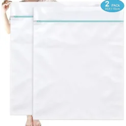 Hot Stort tvättnät Tvättpåse XXL 90x110cm 2-pack Tvättpåsar Återanvändbara Tvättpåsar med dragkedja Stora för Tvättpåsar Tvättpåse Tvättmaskin