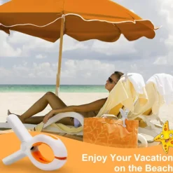 Clearance Strandhandduksklipp - 6 st stora klädnypor i plast för tvättklämmor för solstol solstolskryssning