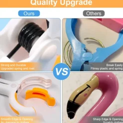 Clearance Strandhandduksklipp - 6 st stora klädnypor i plast för tvättklämmor för solstol solstolskryssning