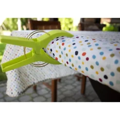 Strandhandduksklämmor, 8 st Stora Tvättklämmor Handduksklämmor, Starka Färgade Plast Täcke Klämmor för Solstolar, Solbäddar