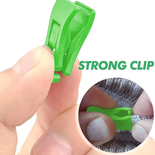 Outlet Strumpklämmor för tvättmaskin 40 st med krokar kompatibla med torktumlare