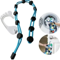 Hot Strumporganiserare Strumpklämmor för tvättmaskin och torktumlare Strumphållare för tvätt Torkning och efterbehandling av strumpor orange