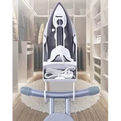 Clearance Strykbrädesställ, Strykjärnsväggställ, Strykbrädesförvaringsställ, Dörrstrykjärnskorg [Svart]