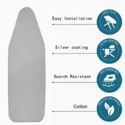 Clearance Strykbrädsöverdrag med hög temperaturbeständighet Svart