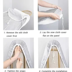 Online Strykjärnsbrädaöverdrag med hög temperaturbeständighet, hushållsstrykjärnsbrädaöverdrag i tyg, bomullsstrykning