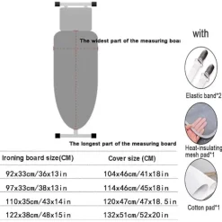 Sale unbranded Strykjärnsbrädaöverdrag med hög temperaturbeständighet, hushållsstrykjärnsbrädaöverdrag i tyg, bomullsstrykning