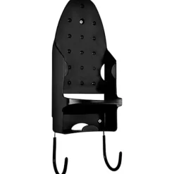 Outlet Strykjärnsbrädehängare, väggmonterad elektrisk strykjärnshållare strykjärnsbrädehållare med avtagbara krokar för hem badrumshylla dörr.