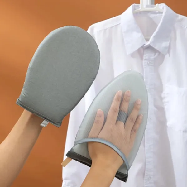 Hot HEET Strykjärnshandske för ångstrykjärn, Anti-Steam Värmeisolerande Vante med Fingerslinga 1PCS