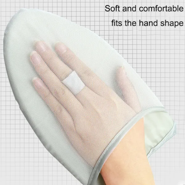Hot HEET Strykjärnshandske för ångstrykjärn, Anti-Steam Värmeisolerande Vante med Fingerslinga 1PCS