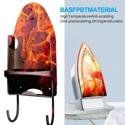 Best Strykjärnshållare Väggmontering, för Max 5 tum Bredd, Svart