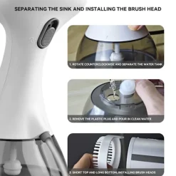 Online Strykmaskin Portabel Mini Hushålls Ångstrykjärn Vit