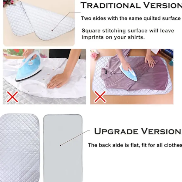 New Strykmatta Bärbar Resebädd Strykfilt Tjock Värmebeständig Strykunderlägg För Tvättmaskin Torktumlare Bänkskiva Liten Strykbräda