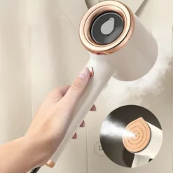 New Strykningsmaskin Klädångare Modern 50ml Visuell Vattentank Snabb Uppvärmning Reseångare för Kläder Ångstrykjärn för Hotell Hem Beige