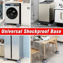 Best Stötdämpande fötter i förpackning, stötdämpande gummiben, halkfria tysta halkskyddsmattor, lämpliga för tvättmaskinsfäste dämpare