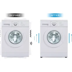 Sale Stötdämpande tvättmaskinsfötter 4 st tvättmaskinsstötdämpande, antivibrationsdynor tvättmaskinsantivibrationsdynor (svart, 4 cm)