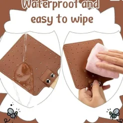 Stycken 17,3 tum Flugsmälla Läder Flugsmälla Lång Flugsmälla Manuell Flugsmälla Trähandtag B