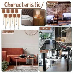 Stycken 17,3 tum Flugsmälla Läder Flugsmälla Lång Flugsmälla Manuell Flugsmälla Trähandtag B