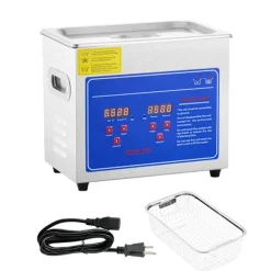 Discount SucceBuy 3L Ultraljudstvätt SUS304 Rostfritt stål, Digital Timer för Värmare, Professionell Ultraljudsrengörare för Smycken