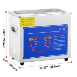 Discount SucceBuy 3L Ultraljudstvätt SUS304 Rostfritt stål, Digital Timer för Värmare, Professionell Ultraljudsrengörare för Smycken