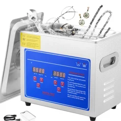 Discount SucceBuy 3L Ultraljudstvätt SUS304 Rostfritt stål, Digital Timer för Värmare, Professionell Ultraljudsrengörare för Smycken