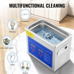 Discount SucceBuy 3L Ultraljudstvätt SUS304 Rostfritt stål, Digital Timer för Värmare, Professionell Ultraljudsrengörare för Smycken