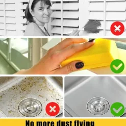 Online Super Dammsvamp, Magisk Dammtvättsvamp Våt Dammsvamp För Hushållsdammtvätt Persienner, Glas,