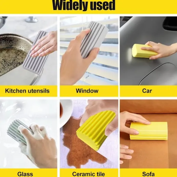 Online Super Dammsvamp, Magisk Dammtvättsvamp Våt Dammsvamp För Hushållsdammtvätt Persienner, Glas,