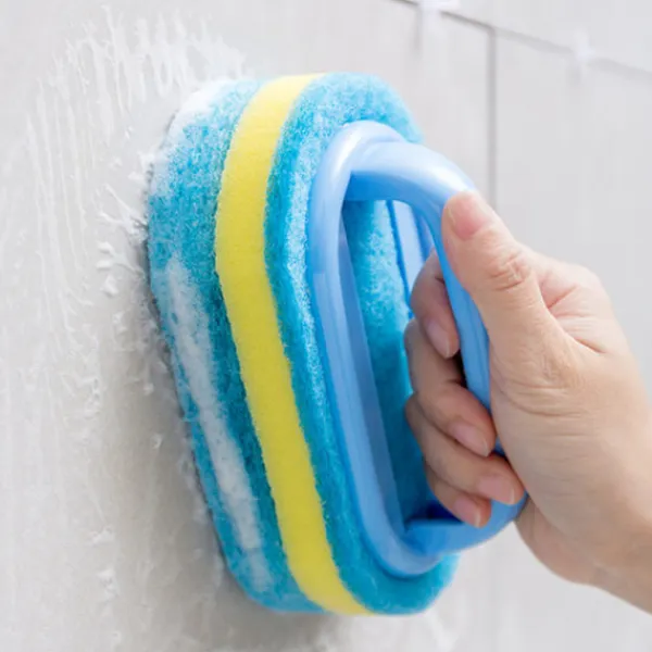 Online Svamp Rengöringsborste med Handtag, Svamp för Kök eller Badrum